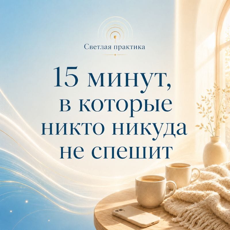 Пятнадцать минут, в которые никто никуда не спешит